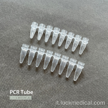 PCR in plastica usa e getta a 8 tubi PCR